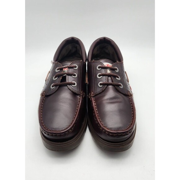 Kickers Brown Lennon Genuine Moccasins BoatShoe Genuine Leather AM Mens Size 11.